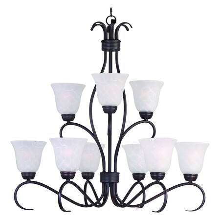 Maxim Basix 9-Light Chandelier 10128ICOI
